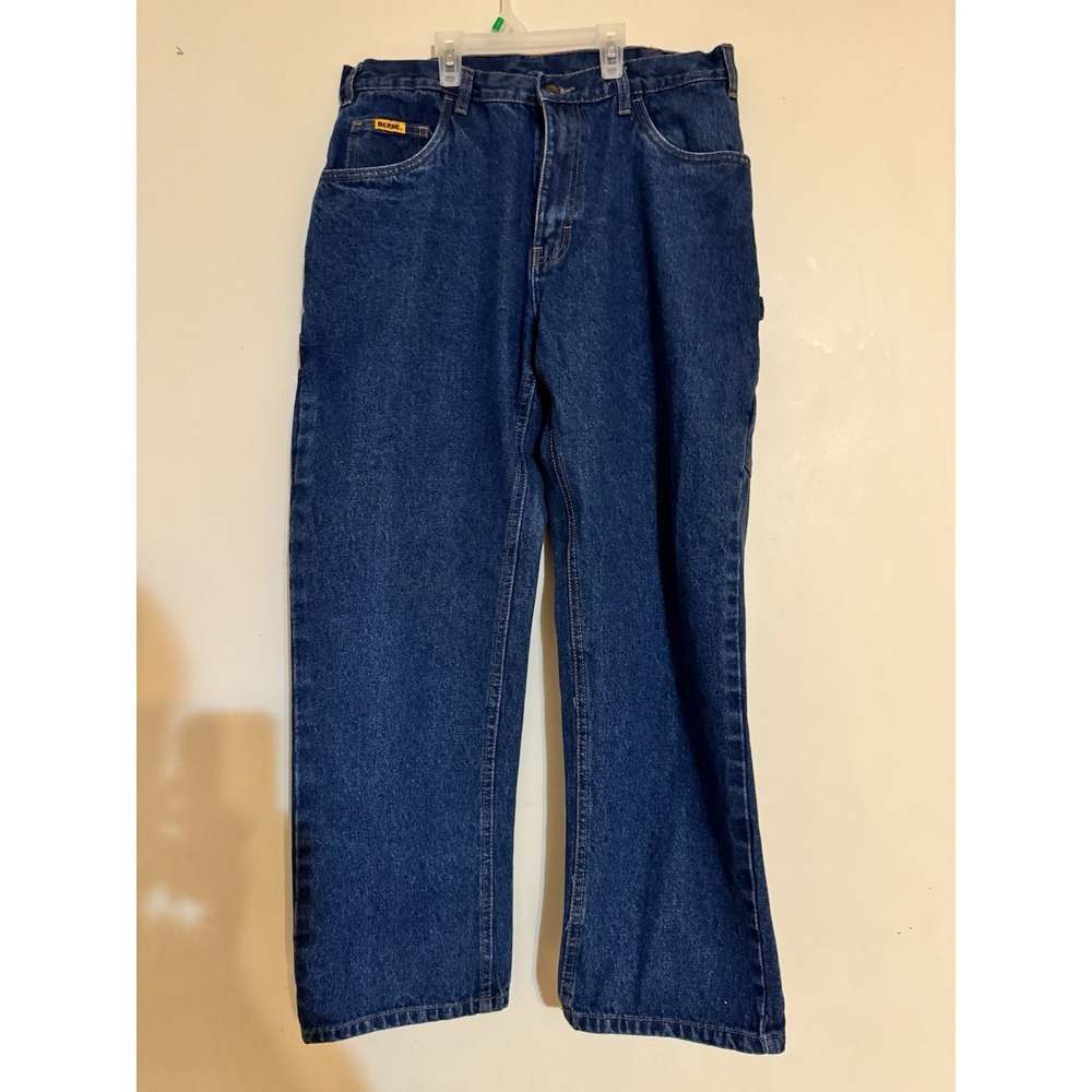 Berne Men's Carpenter Jeans Thick Heavy Farm Work 34x30